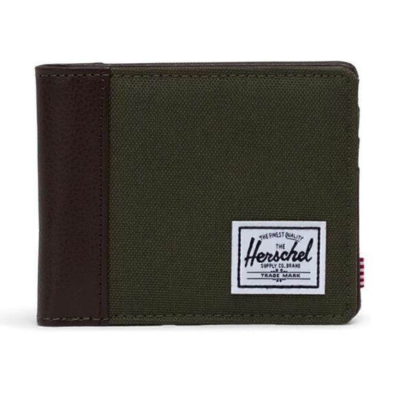 Brown and Green Herschel Wallet - Picture 1 of 3